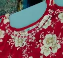 Red floral kurti neckline.webp