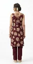 floral kurti maroon back.webp