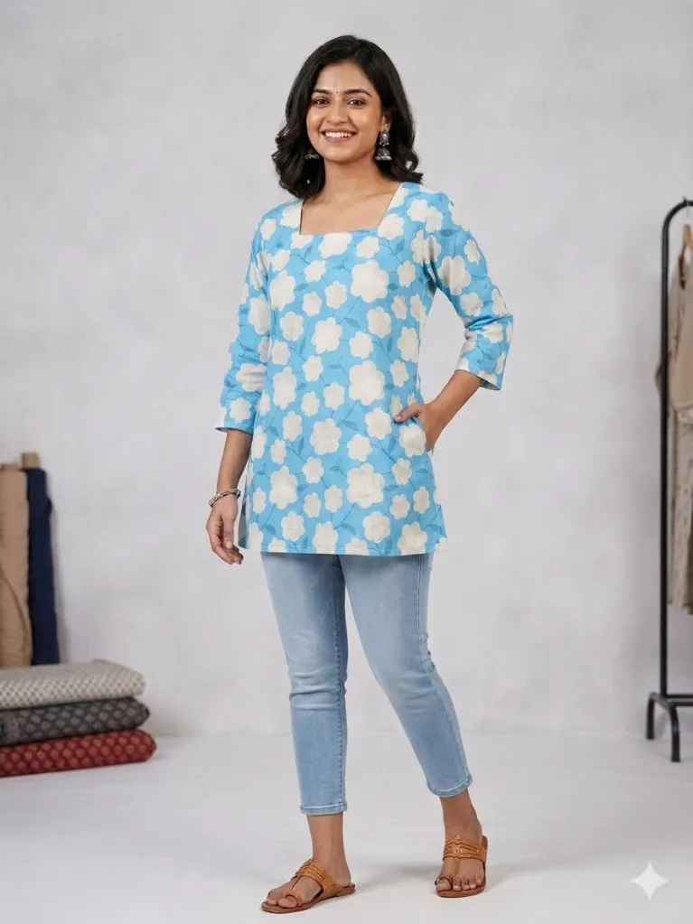 sky blue kurti.webp