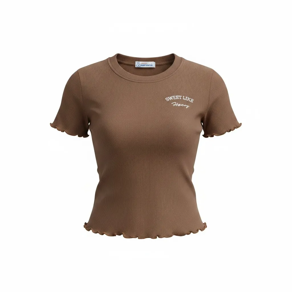 Women's Soft Rib Knit Crop Top
