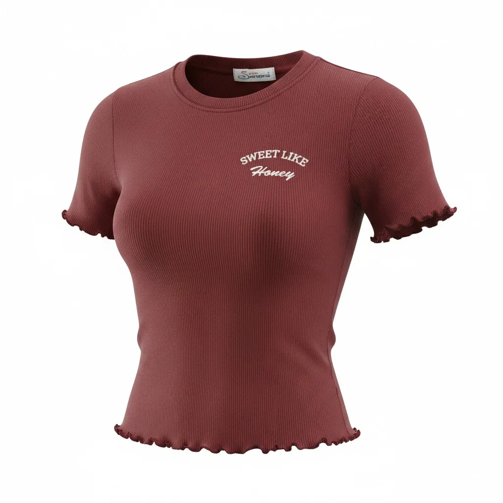 Women's Soft Rib Knit Crop Top
