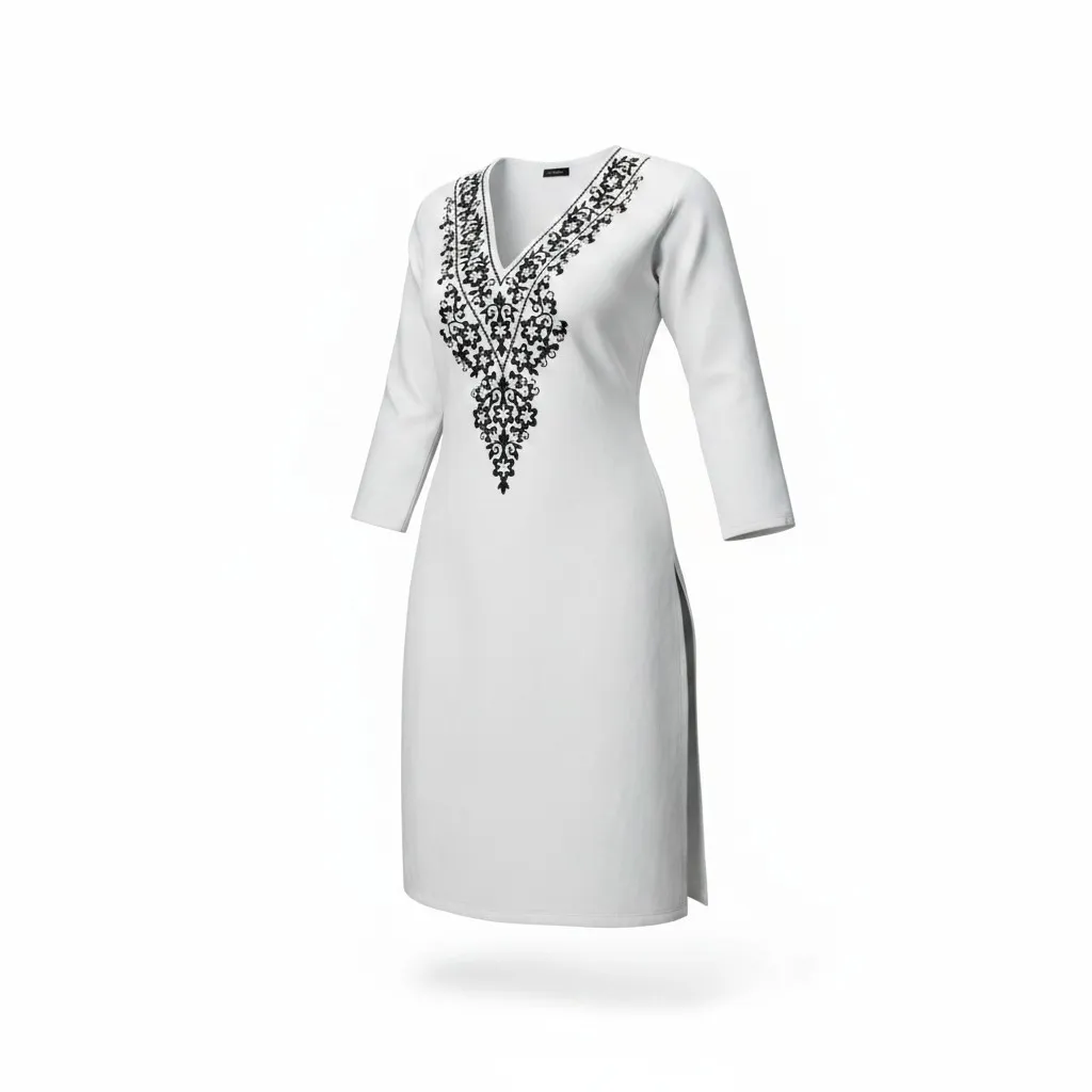 [https://drive.google.com/file/d/1rjcZiPgxFbVZ9u-gTNb1GycQtP8-NSIR/views=sharing] Timeless Embroidered Kurti (S)