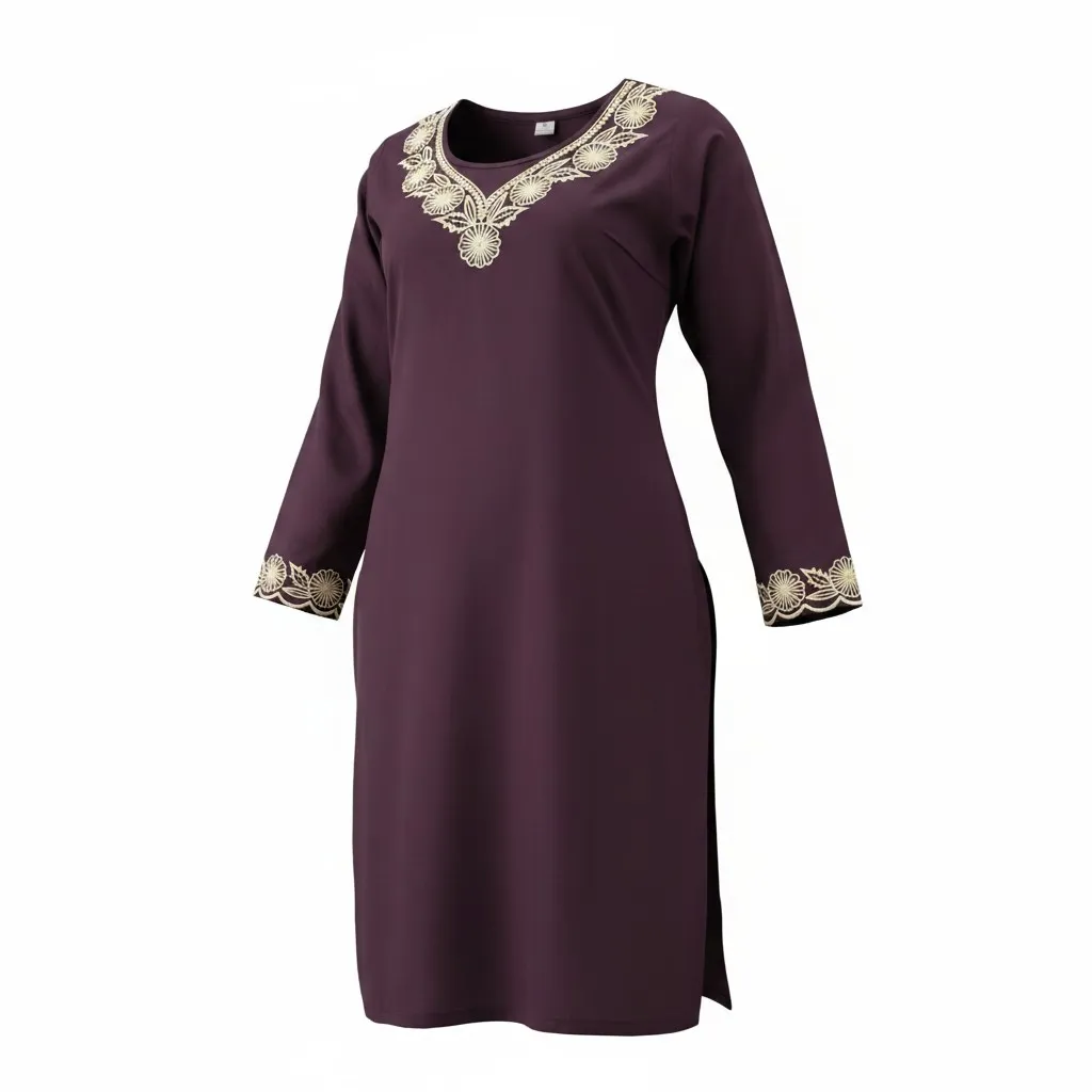 Women's Designer Long Kurti Set (M)