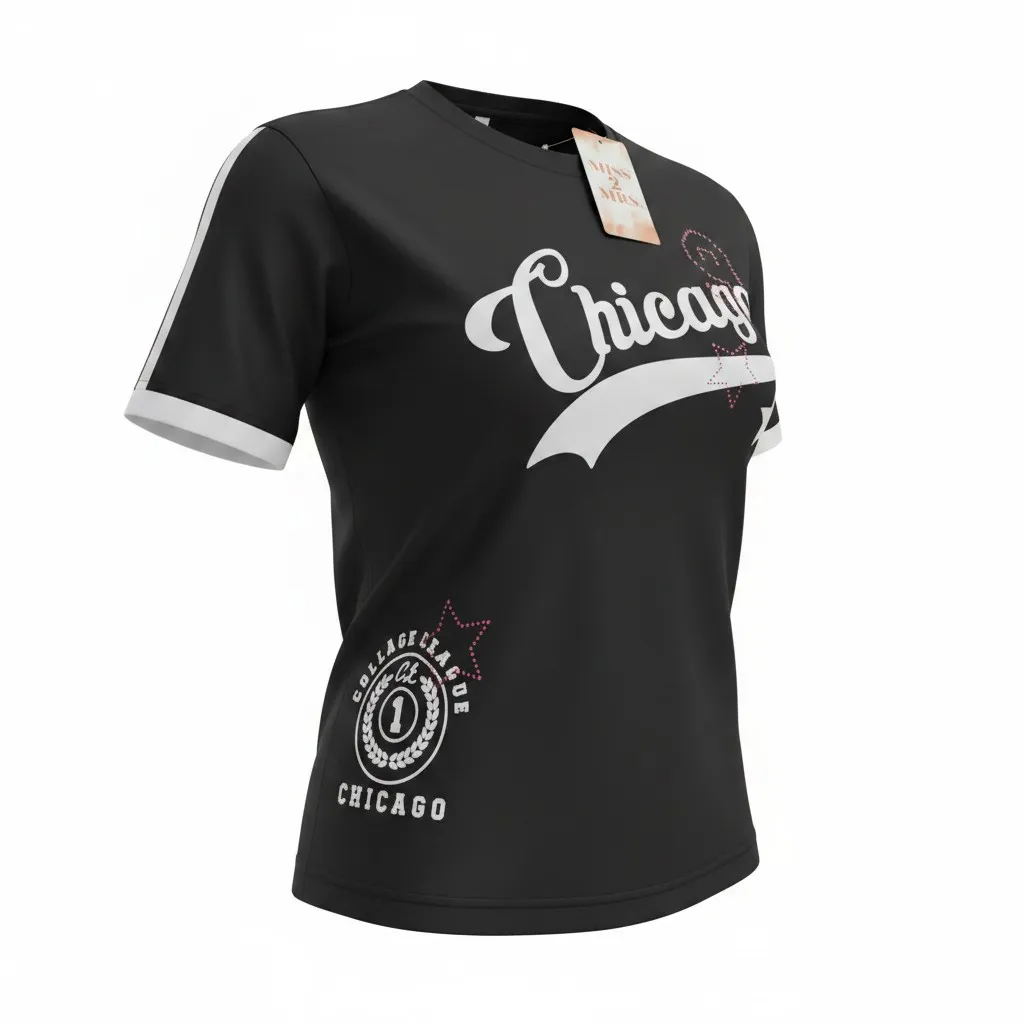 Miss 2 Mrs Chicago Graphic T-Shirt