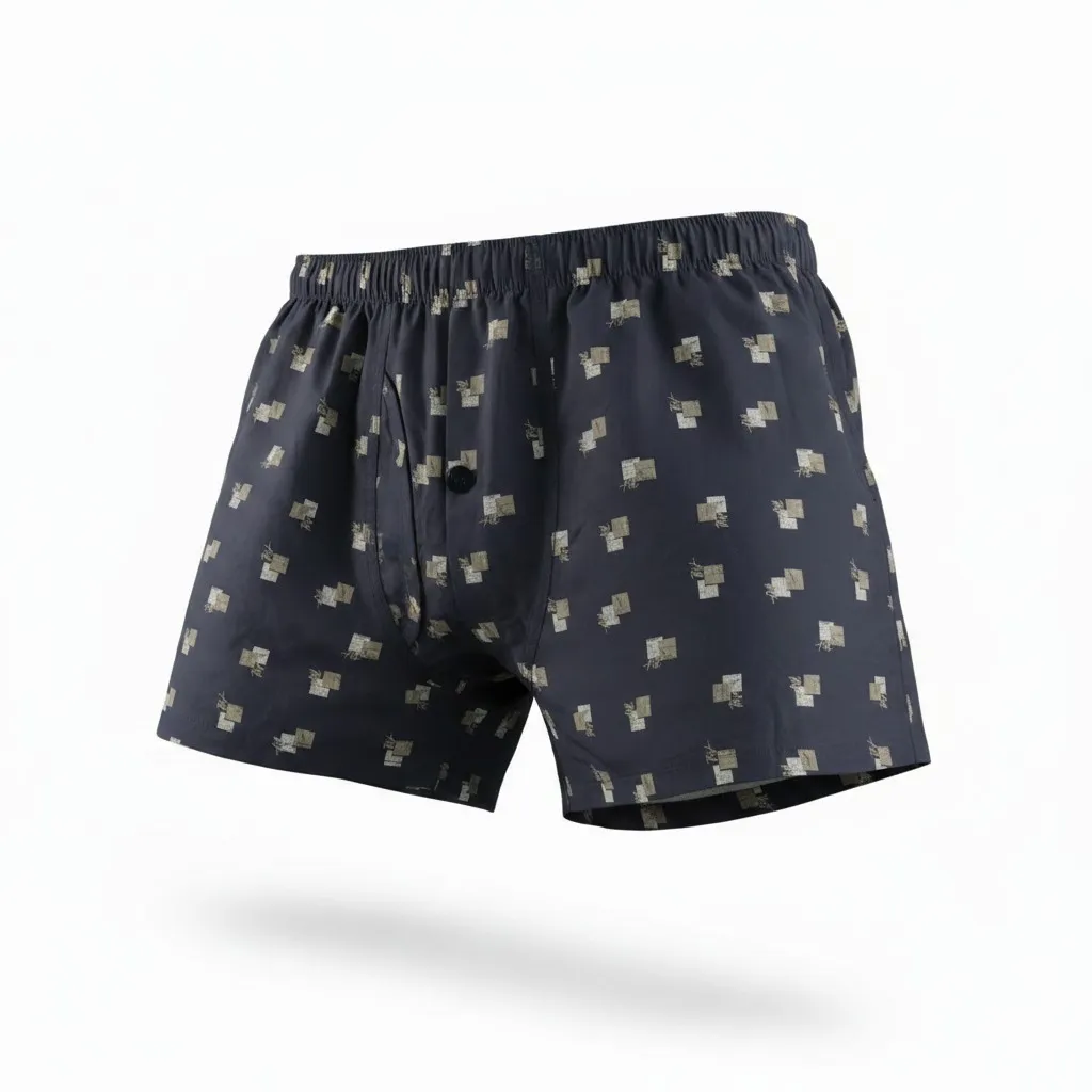 Men's Premium Printed Cotton Shorts