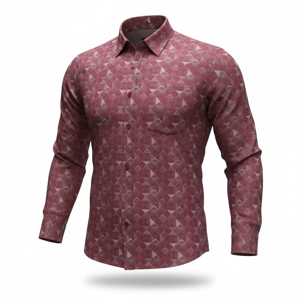 Smart Casual Printed Shirt (M)
