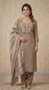 Elegant Embroidered Straight Kurti Set with Dupatta