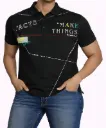 Collar T-Shirt Men's Wear Cotton