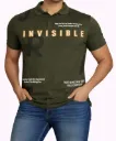 Collar Text Print TShirt Men Wear Cotton