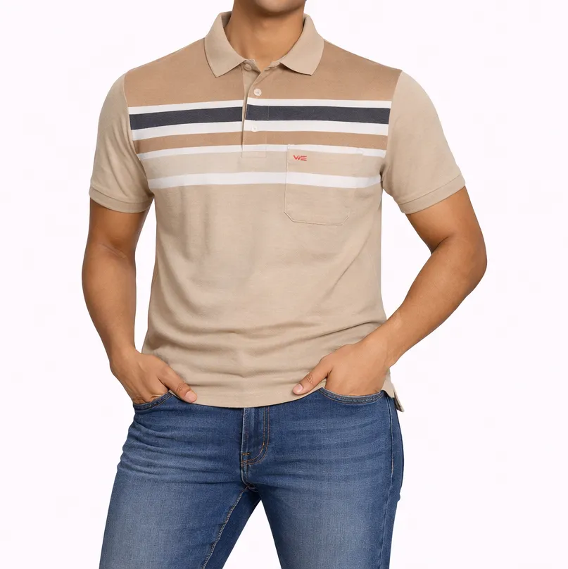 Collar  TShirt Men Wear Cotton Blend WE3 (S)