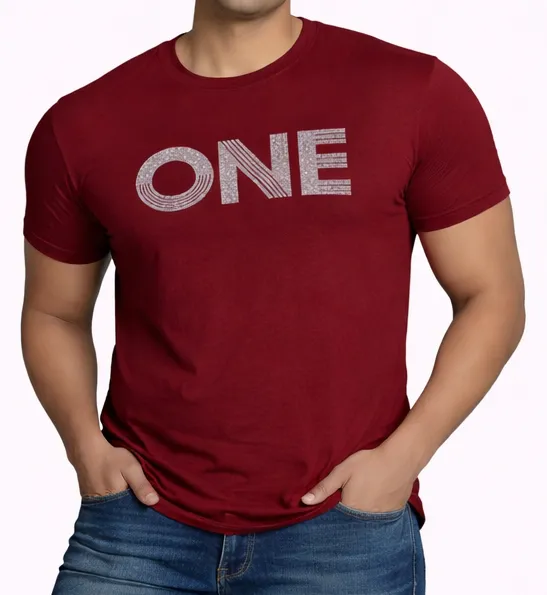 Round Neck TShirt Men Wear Cotton
