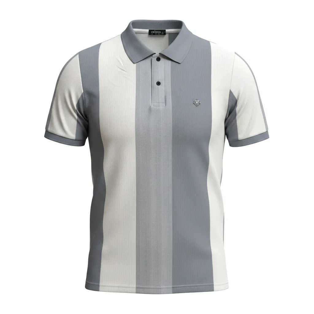 Comfort Fit Striped Polo T-Shirt (M)