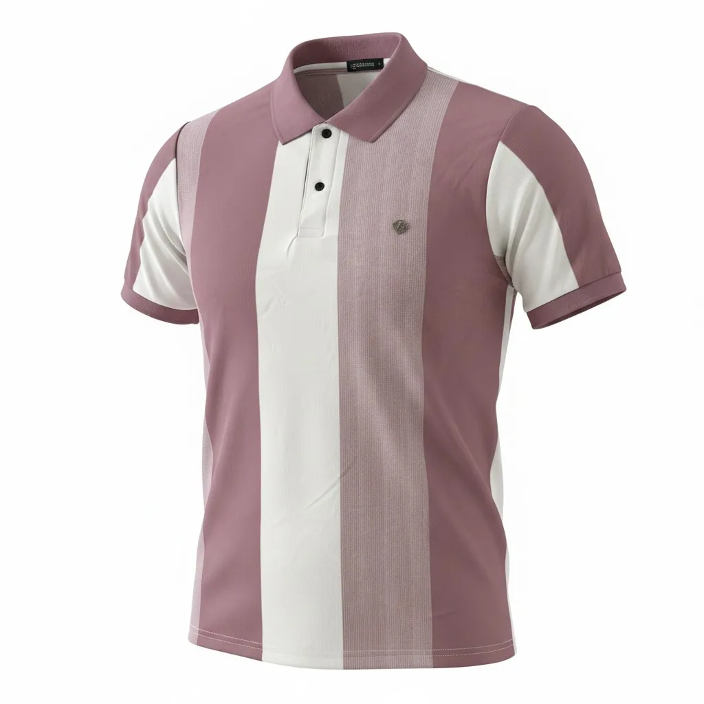 Comfort Fit Striped Polo T-Shirt