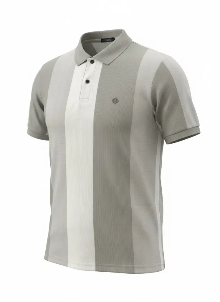 Comfort Fit Striped Polo T-Shirt (M)