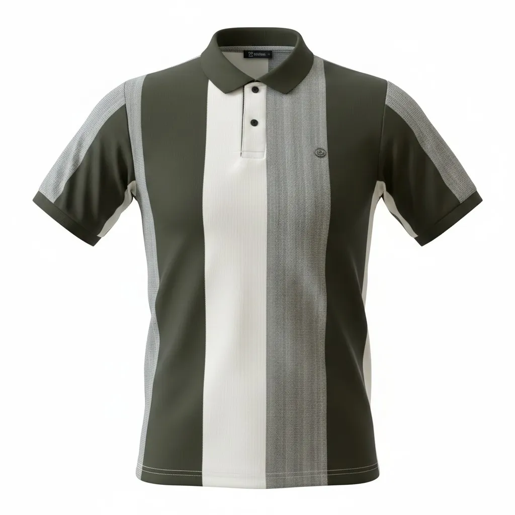 Comfort Fit Striped Polo T-Shirt (M)