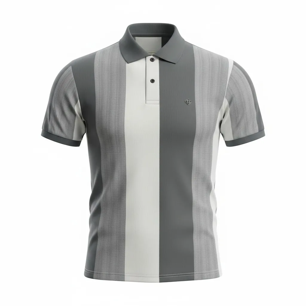 Comfort Fit Striped Polo T-Shirt (M)