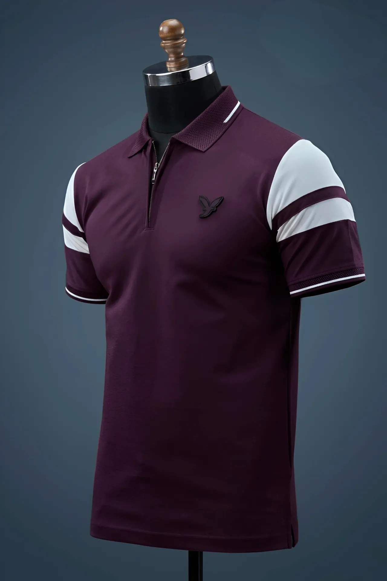 High Density Luxe Zip Polo T-Shirt (42)